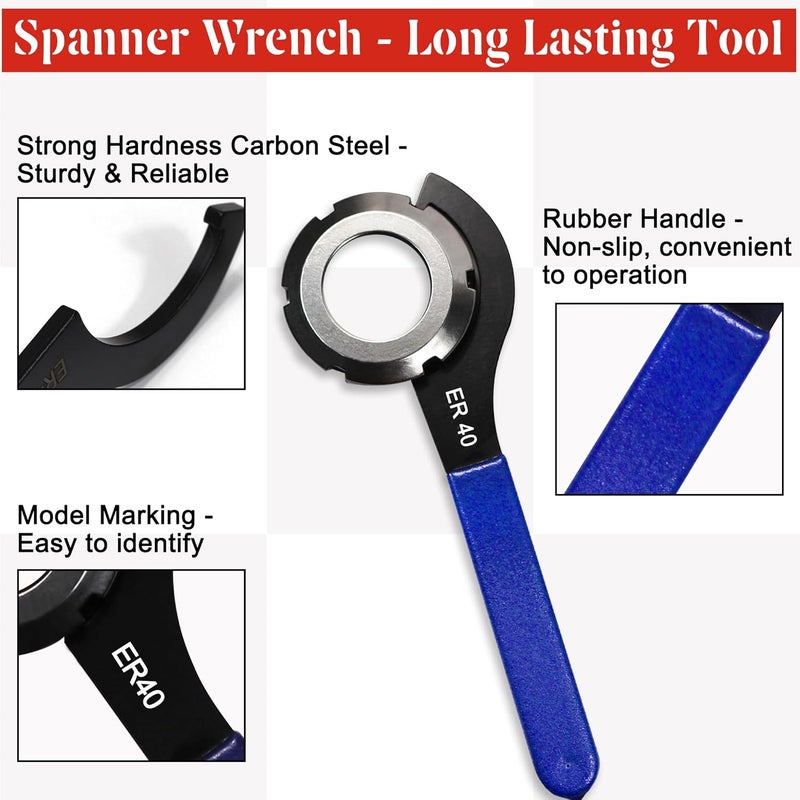 GallopMax 4Pcs Universal Coilover Spanner Wrench Set, Shock Wrench Adjustable Spanners for Most Car and Motorcycle Coil Over Shock Adjustments - Image 2